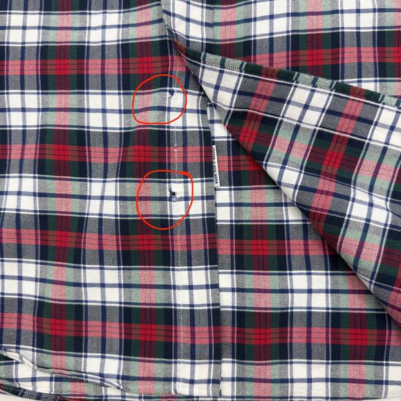 RALPH LAUREN Mens Cotton Button Down Plaid Shirt Size L Long Sleeve Relaxed - Picture 8 of 9